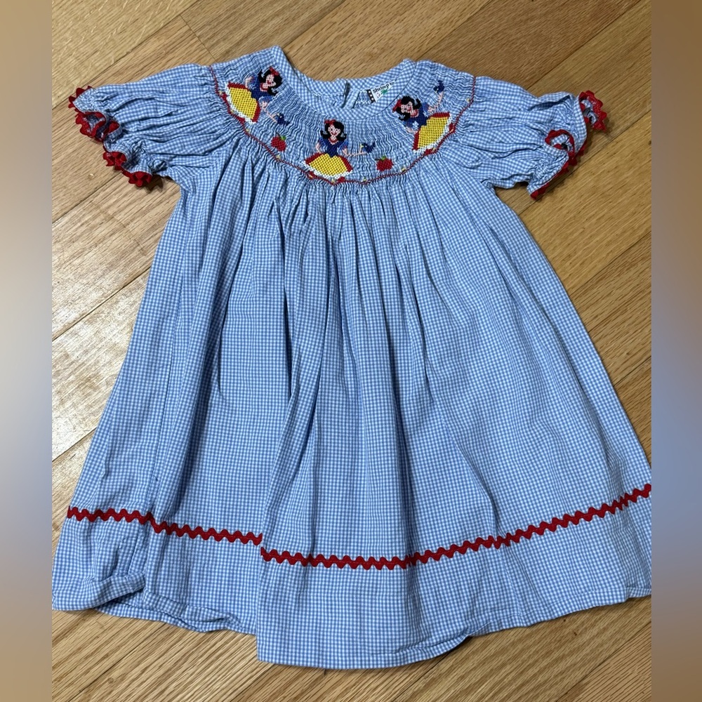 Smocked Snow White dress